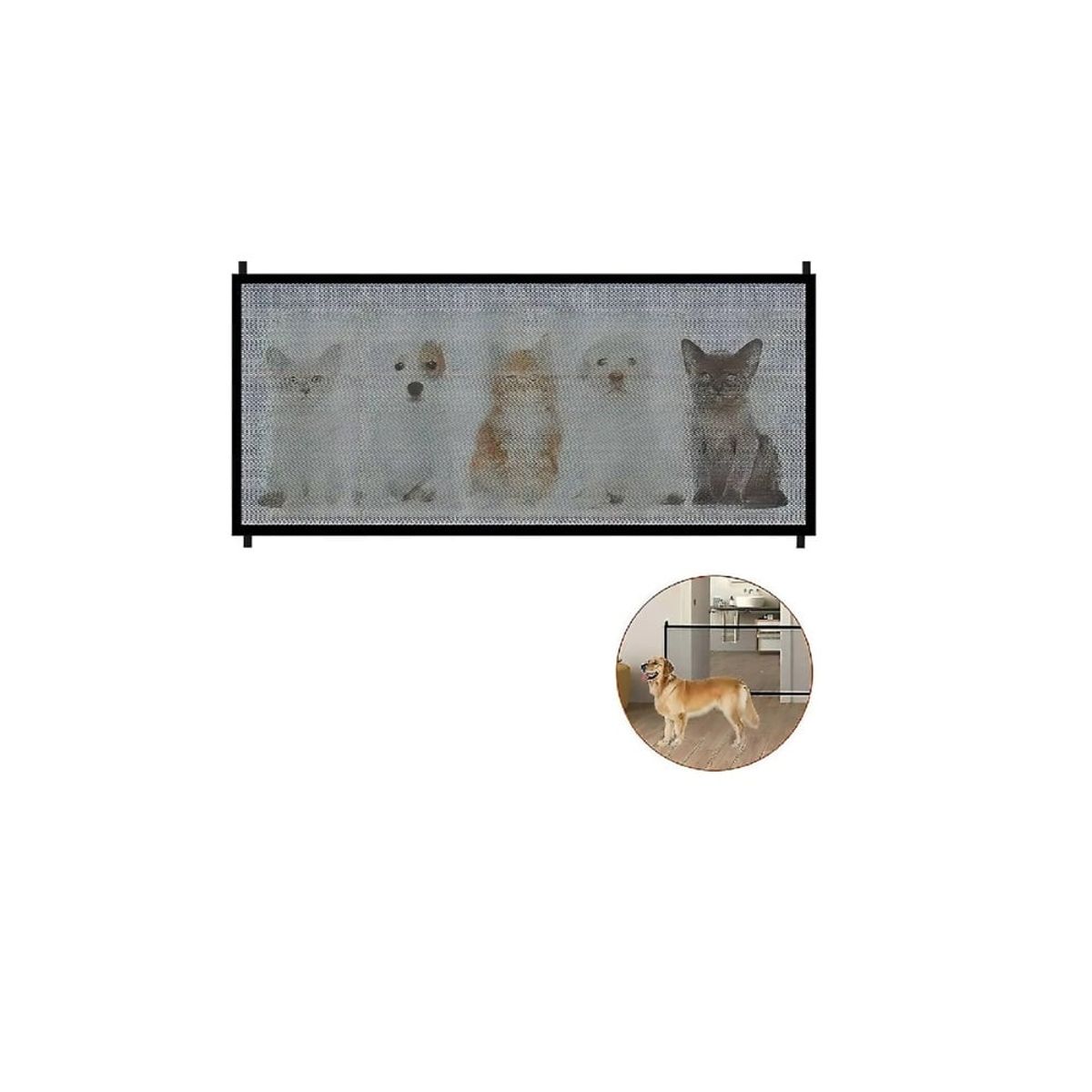 GENERICO - Malla Seguridad Puerta Protectora para Mascotas