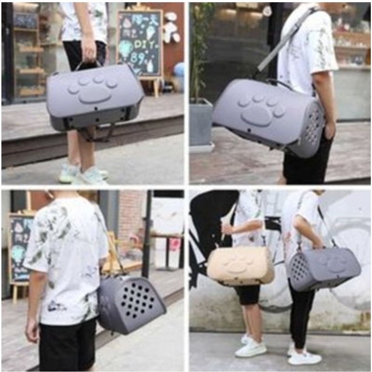 GENERICO - Cargador Bolso Para Mascotas Diseño De Huella Grande