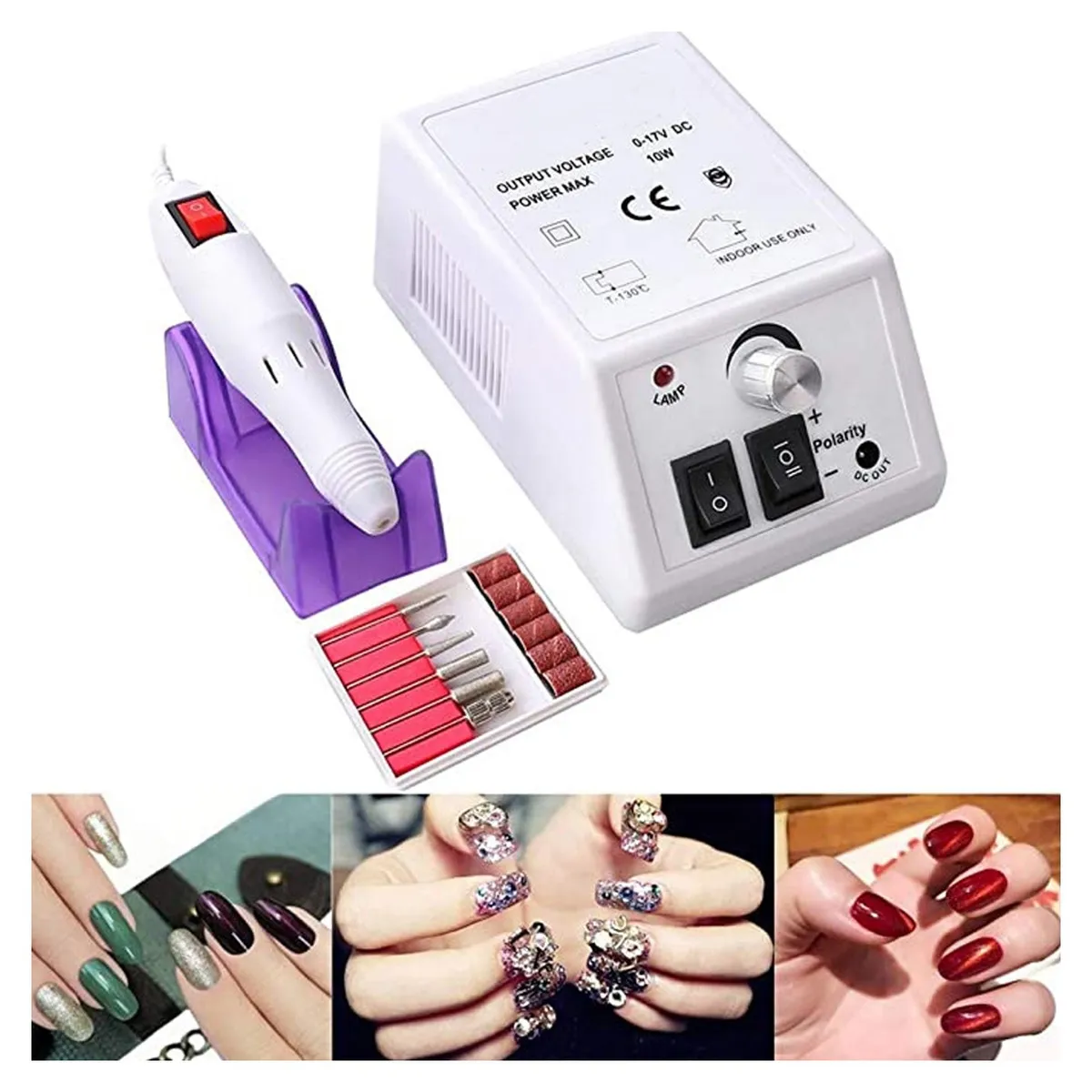 GENERICO - Kit Pulidor De Uñas Para Manicura Pedicura Acrílico
