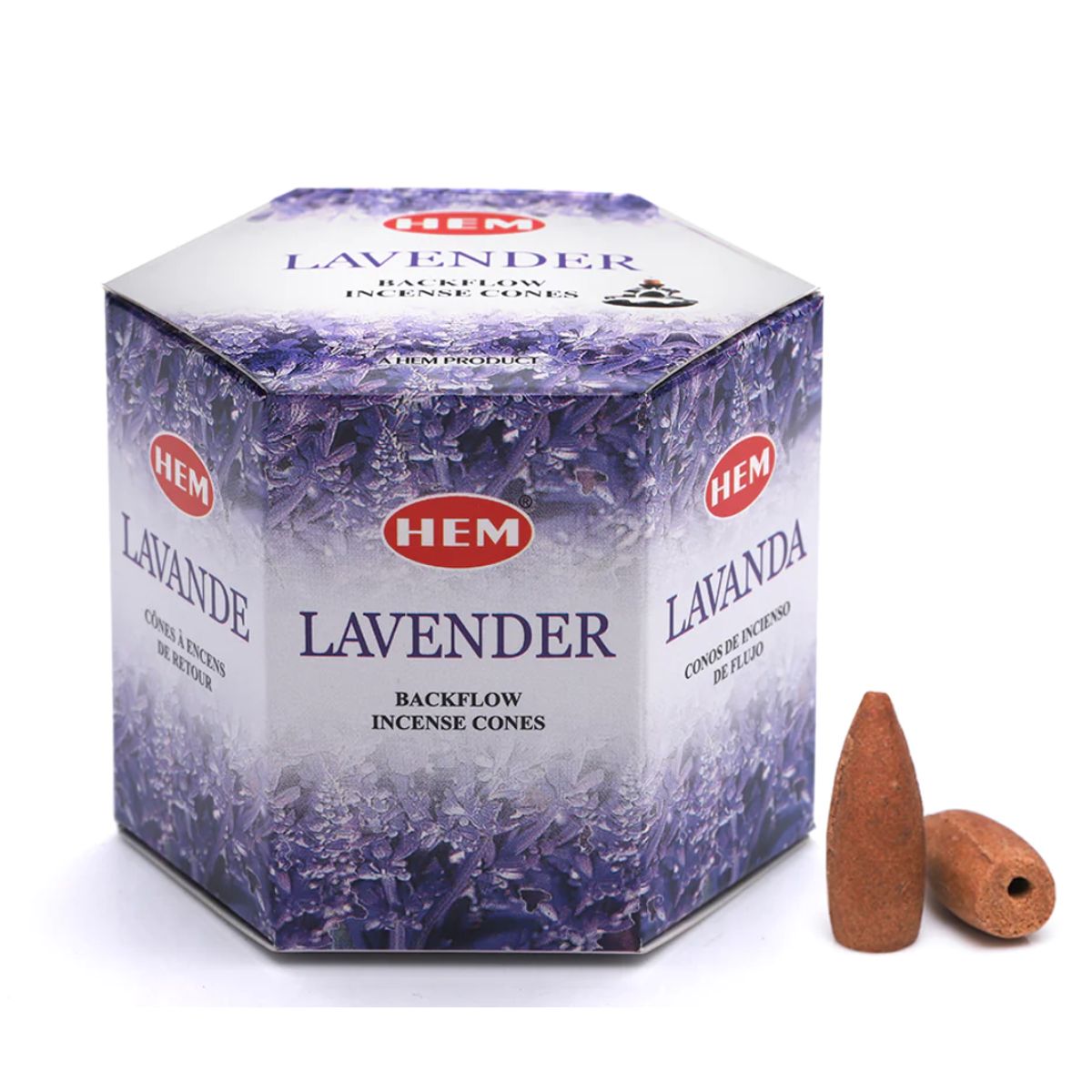 HEM - Incienso Hem Cono De Reflujo Backflow X40uni LAVANDA