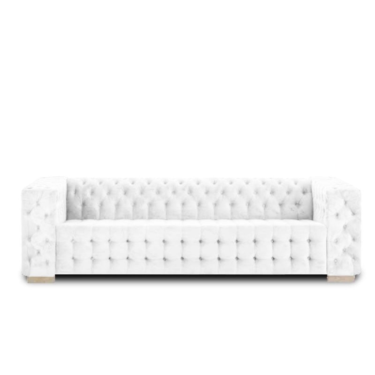 MAGIC CLASS - SOFÁ MODERNO HARTFORD ECOCUERO BLANCO