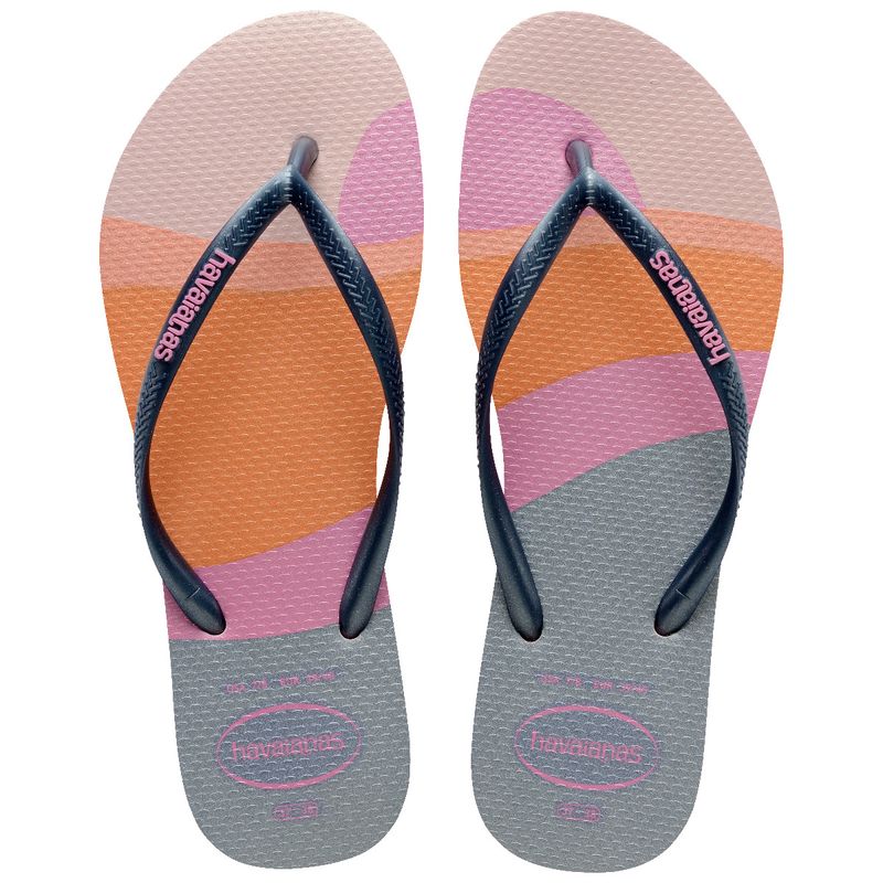 HAVAIANAS - Chanclas Sandalias Havaianas Slim Palette Glow Mix Mujer Azul