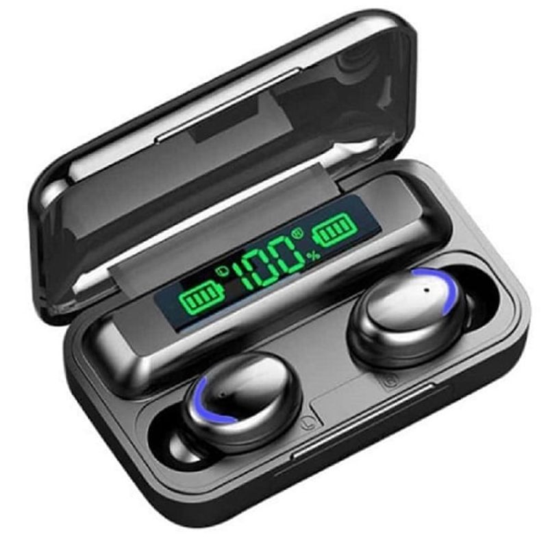 GENERICO - Audífonos F9 Bluetooth Inalámbricos Táctiles Led Power Bank