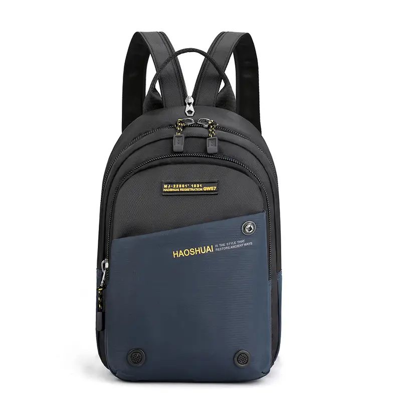 GENERICO - Bolso Pechera Manos Libres Bandolera Hombre Impermeable Usb-_.
