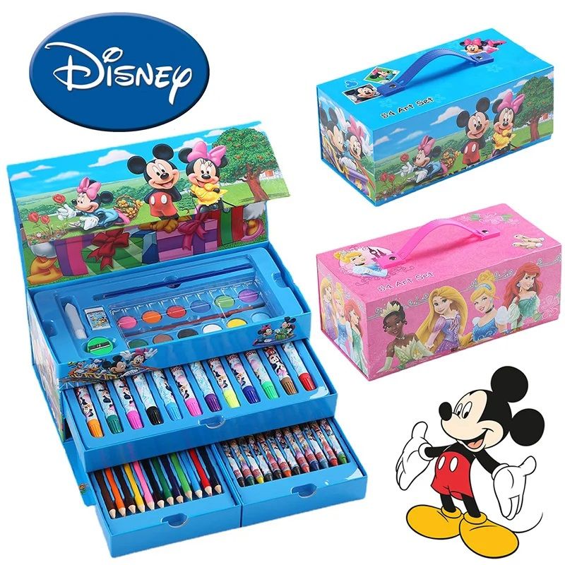 GENERICO - Set de Arte Princesas Maletin Pinturas para Niños 54 Piezas