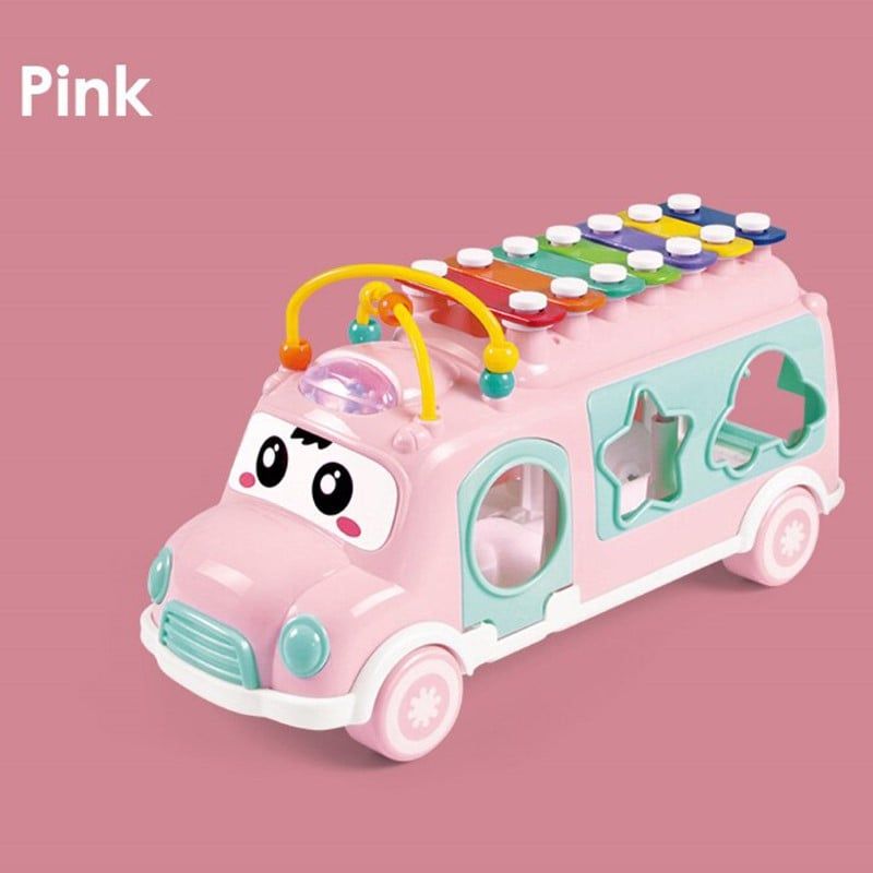 HUANGER - Happy Bus musical didactico Huanger 9984 rosa