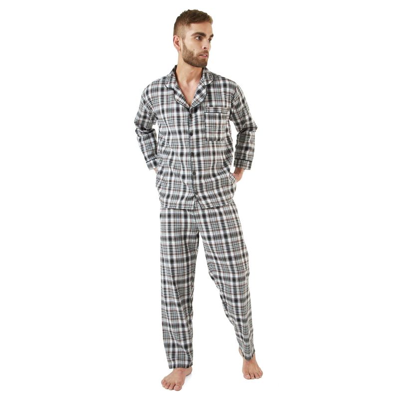 SANTANA - Pijama Hombre Leñadora Gris