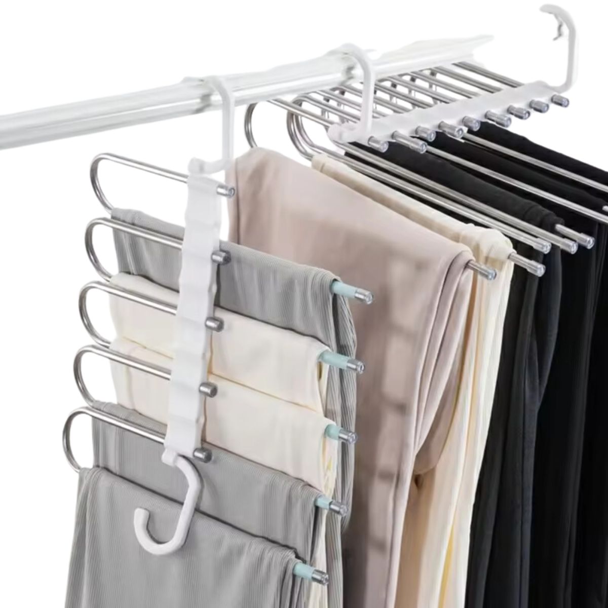 GENERICO - Perchero Para Pantalones Y Otras Prenda 5 Ganchos Giratorio