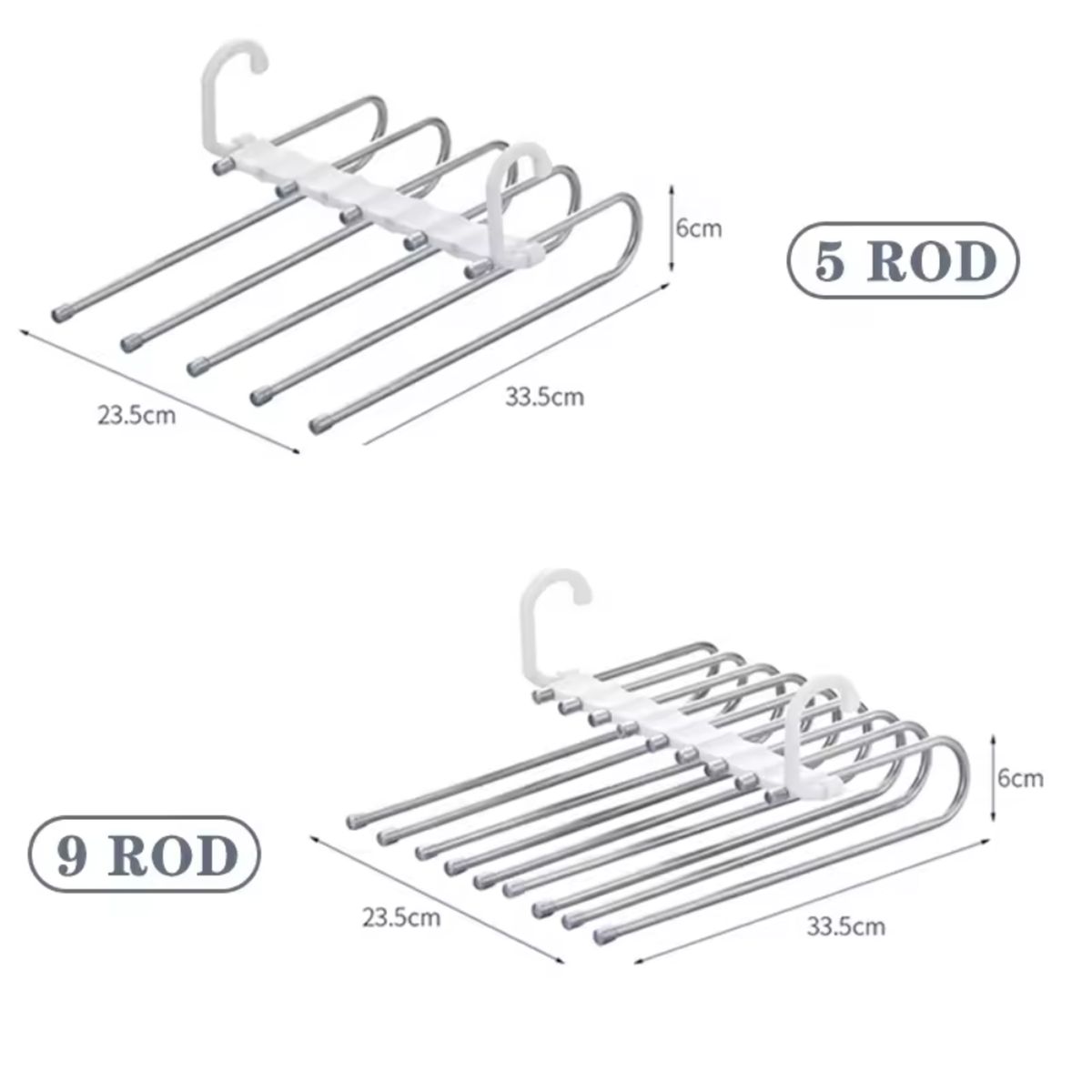 GENERICO - Perchero Para Pantalones Y Otras Prenda 5 Ganchos Giratorio