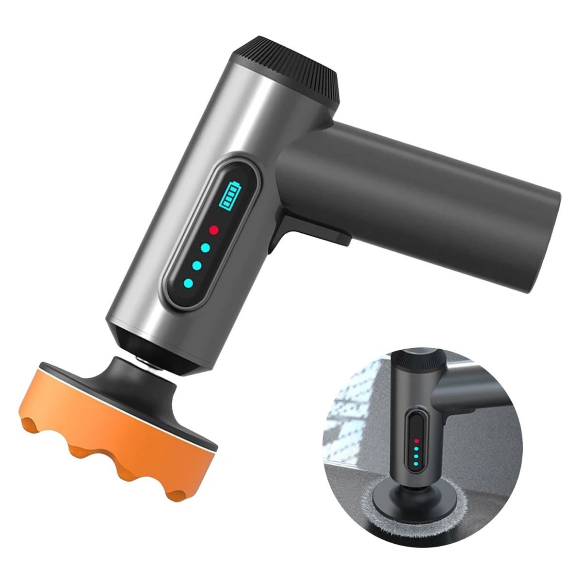 GENERICO - Polichadora Inalambrica Multifunción Kit 3 Pomos Brilladora