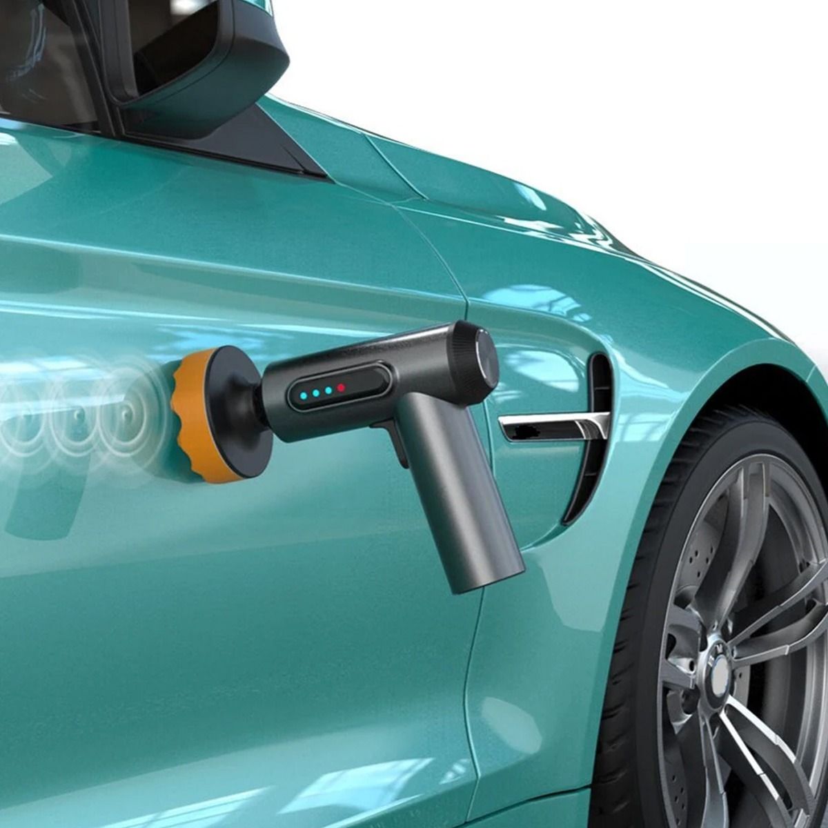 GENERICO - Polichadora Inalambrica Multifunción Kit 3 Pomos Brilladora