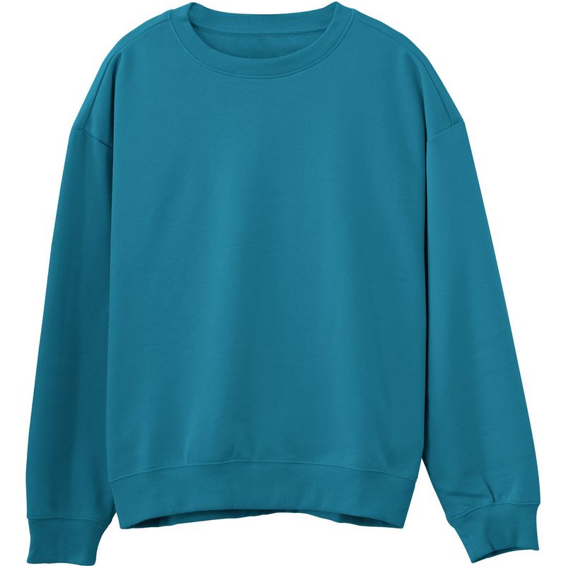 SEVEN ONE - Hoodie Cuello Redondo Algodon Perchado 280Gr  Seven One- Dama