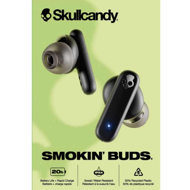 SKULL CANDY - AUDIFONOS SKULLCANDY SMOKIN BUDS NEGROS