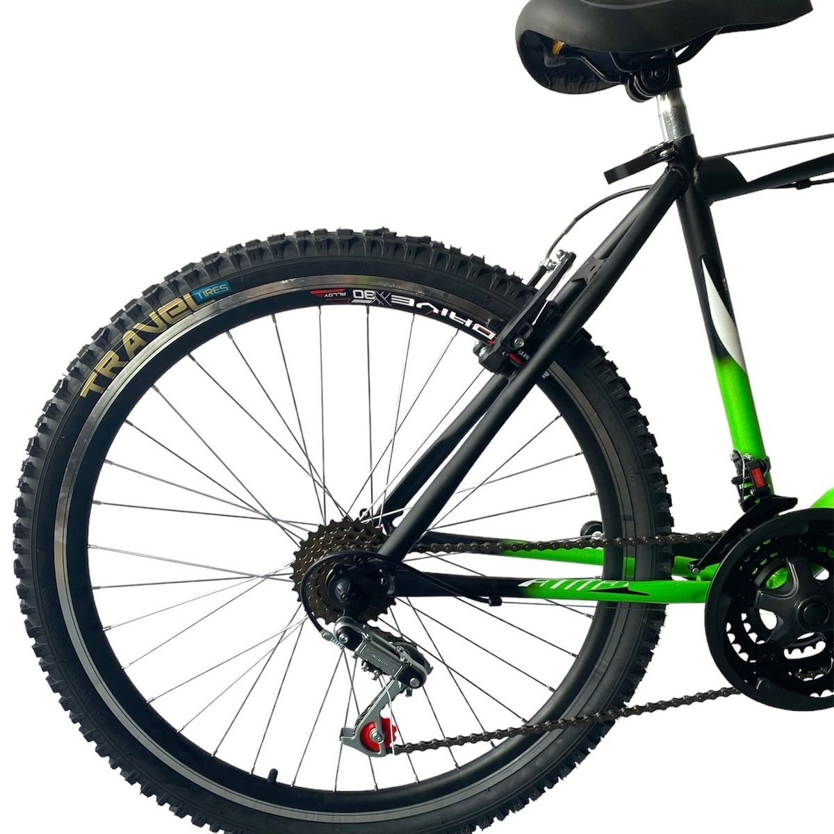 ATILA - Bicicleta MTB en Acero rin 26 con 18 cambios  Aros D/P Verde