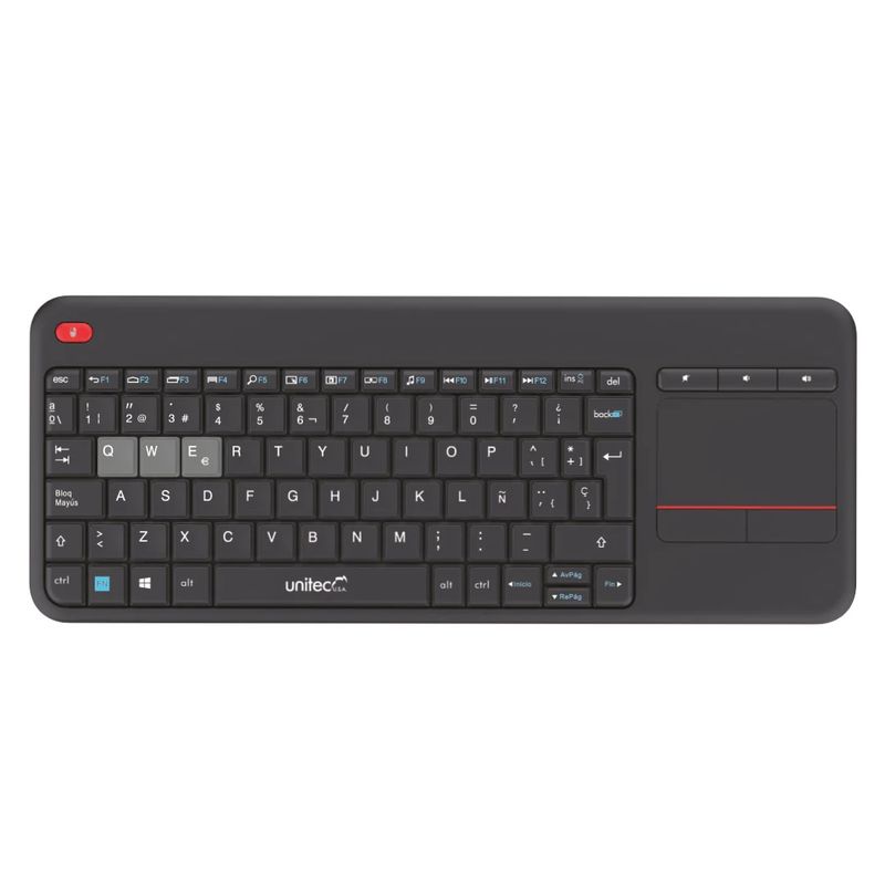 UNITEC - Teclado Portatil Inalámbrico + Mouse Pad W001