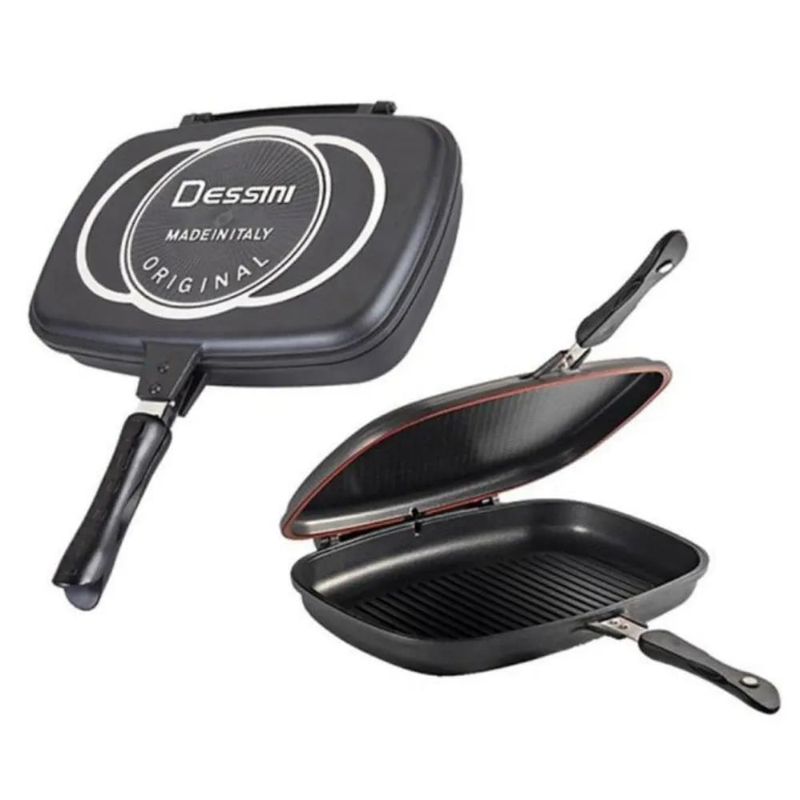 DESSINI - Sartén Doble Parrilla Dessini Dual Grill Antiadherente 36Cm