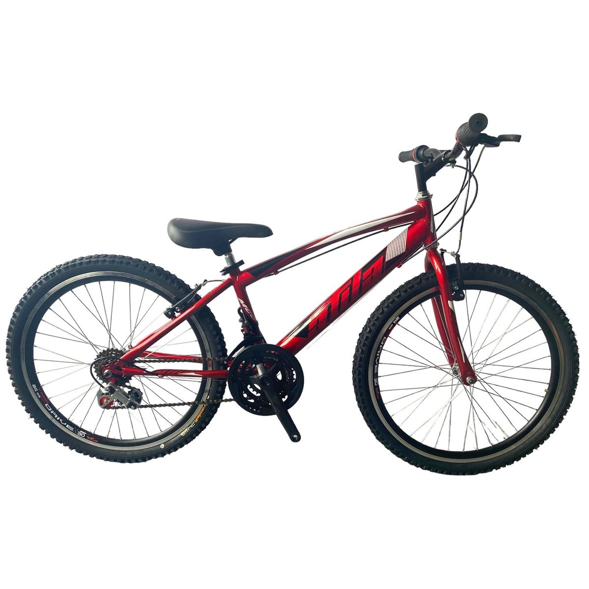 ATILA - Bicicleta MTB para Niño rin 24 con 18 cambios Roja