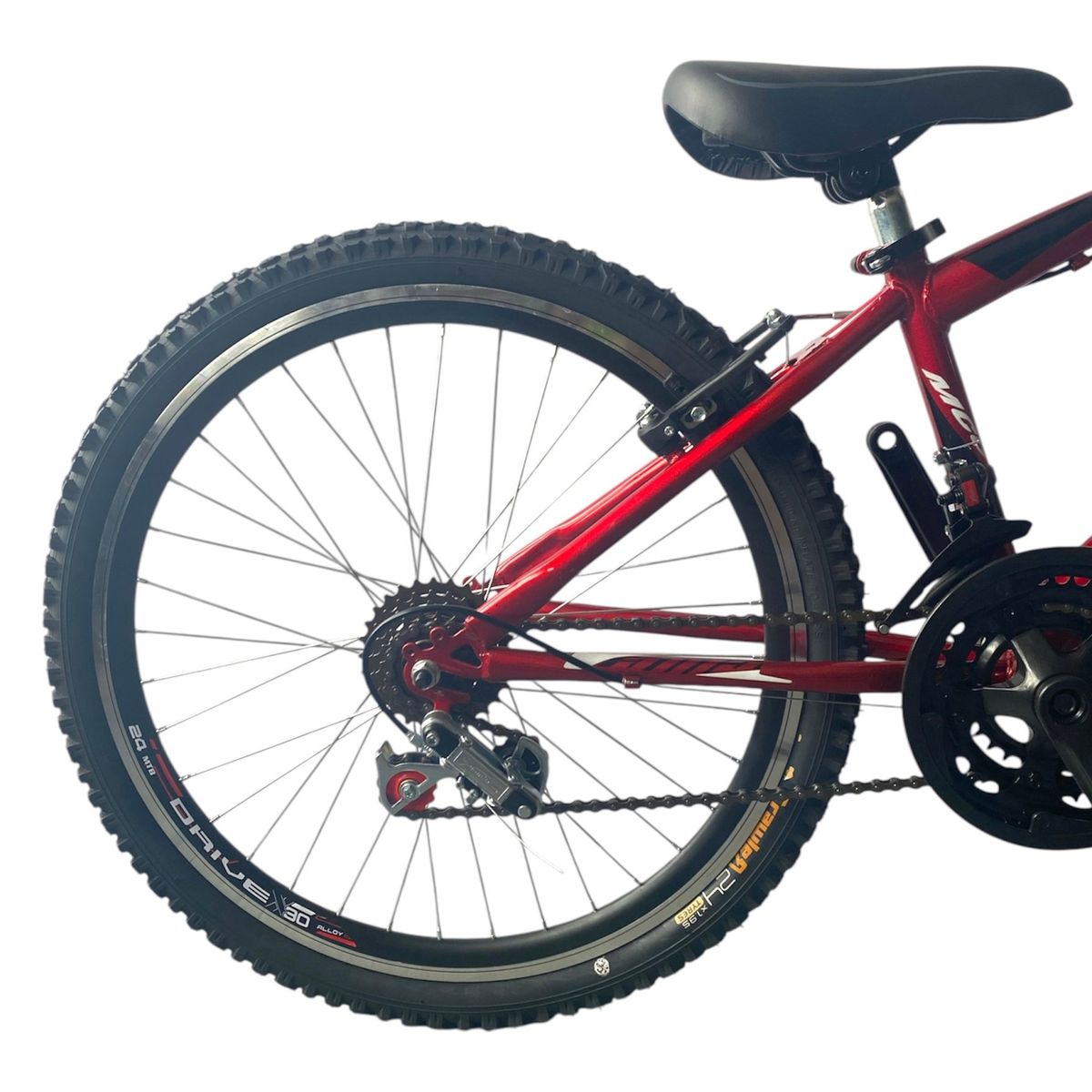 ATILA - Bicicleta MTB para Niño rin 24 con 18 cambios Roja