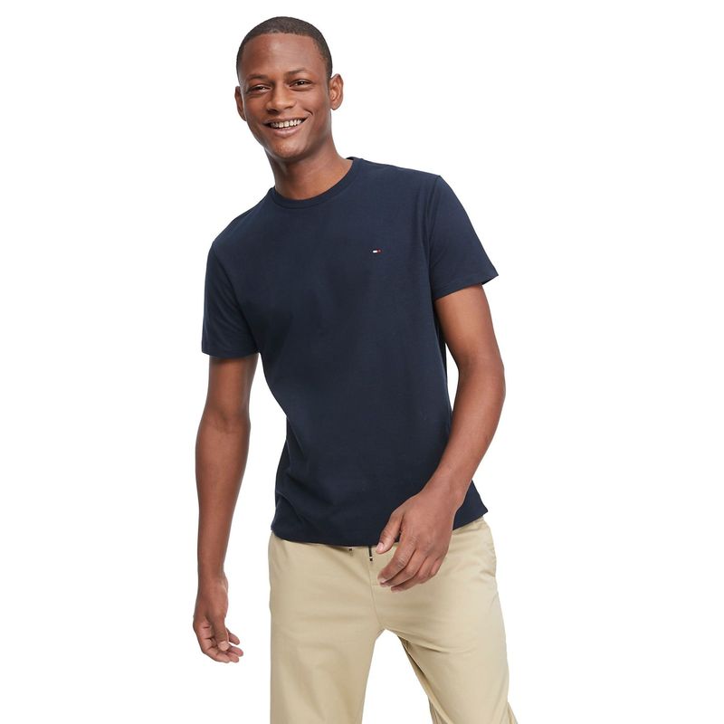 TOMMY HILFIGER - Camiseta Manga Corta Azul Oscuro Nantucket