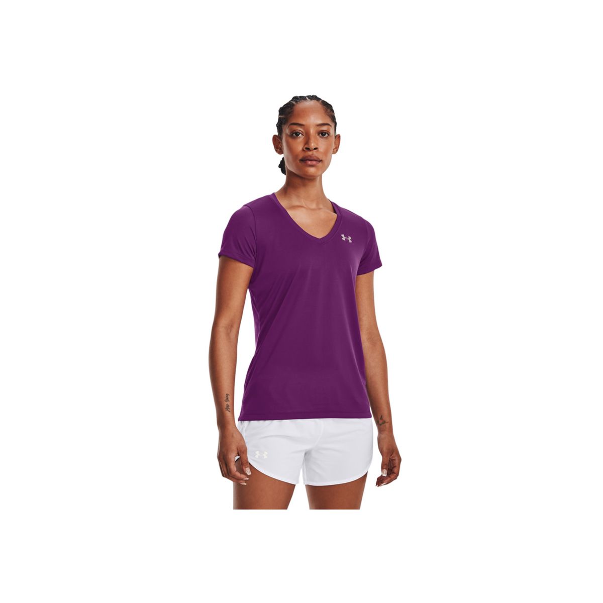 UNDER ARMOUR - Camiseta Mujer Under Armour TECH SSV SOLID Purpura UNDER ARMOUR
