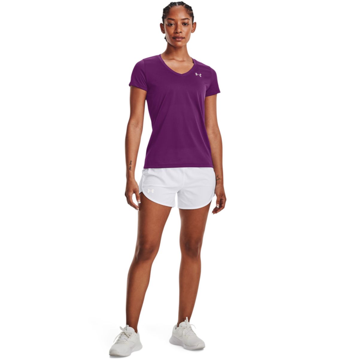 UNDER ARMOUR - Camiseta Mujer Under Armour TECH SSV SOLID Purpura UNDER ARMOUR