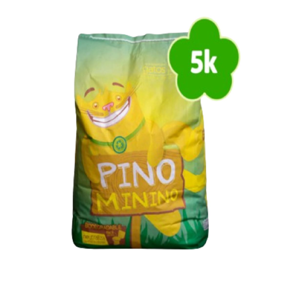 WOOD PETS - ARENA SANITARIA PARA GATOS PINO MININO BIODEGRADABLE 5 KG