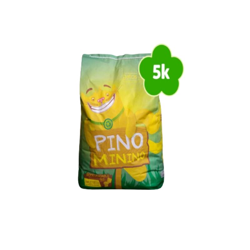 WOOD PETS - ARENA SANITARIA PARA GATOS PINO MININO BIODEGRADABLE 5 KG
