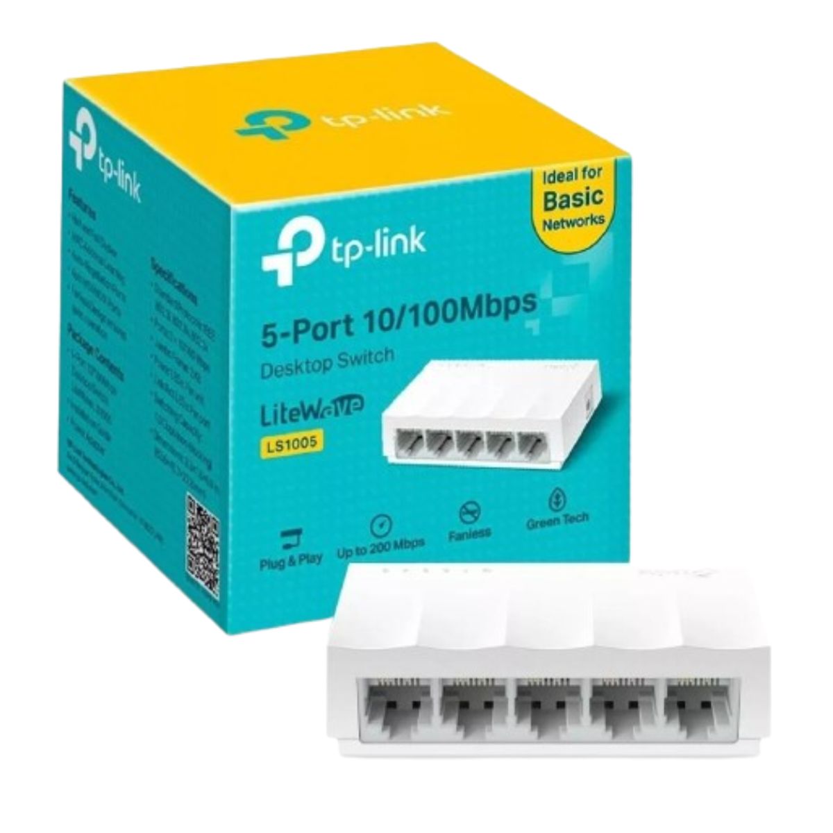 TP LINK - Switch Tp-link Ls1005 Escritorio Litewave 5 Puertos 10/100