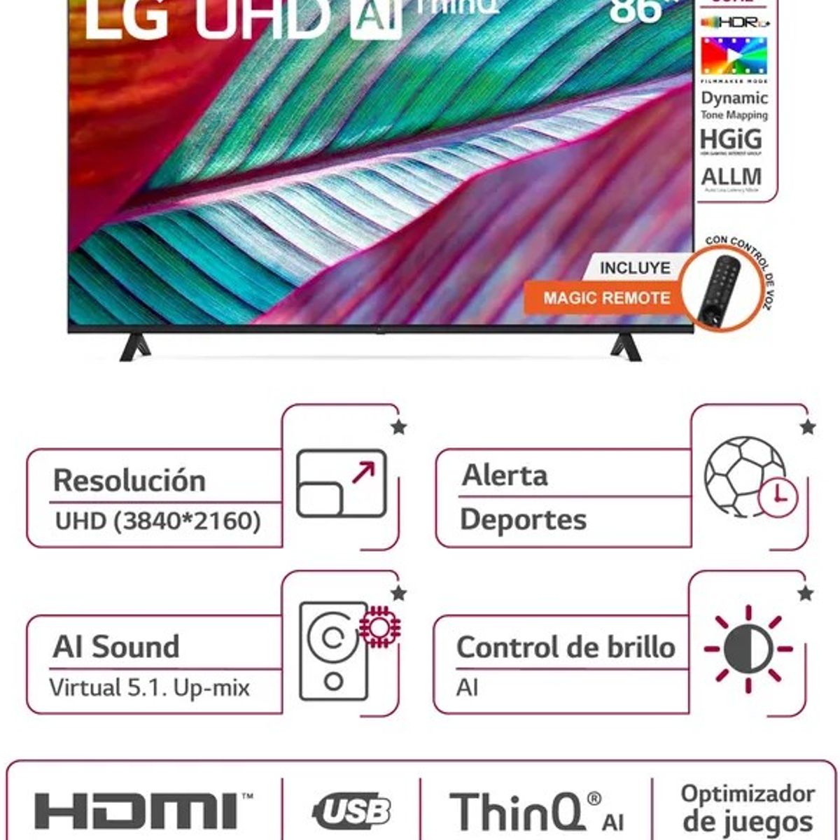 LG - TV LG 86 SMART TV 4K UHD 217CM