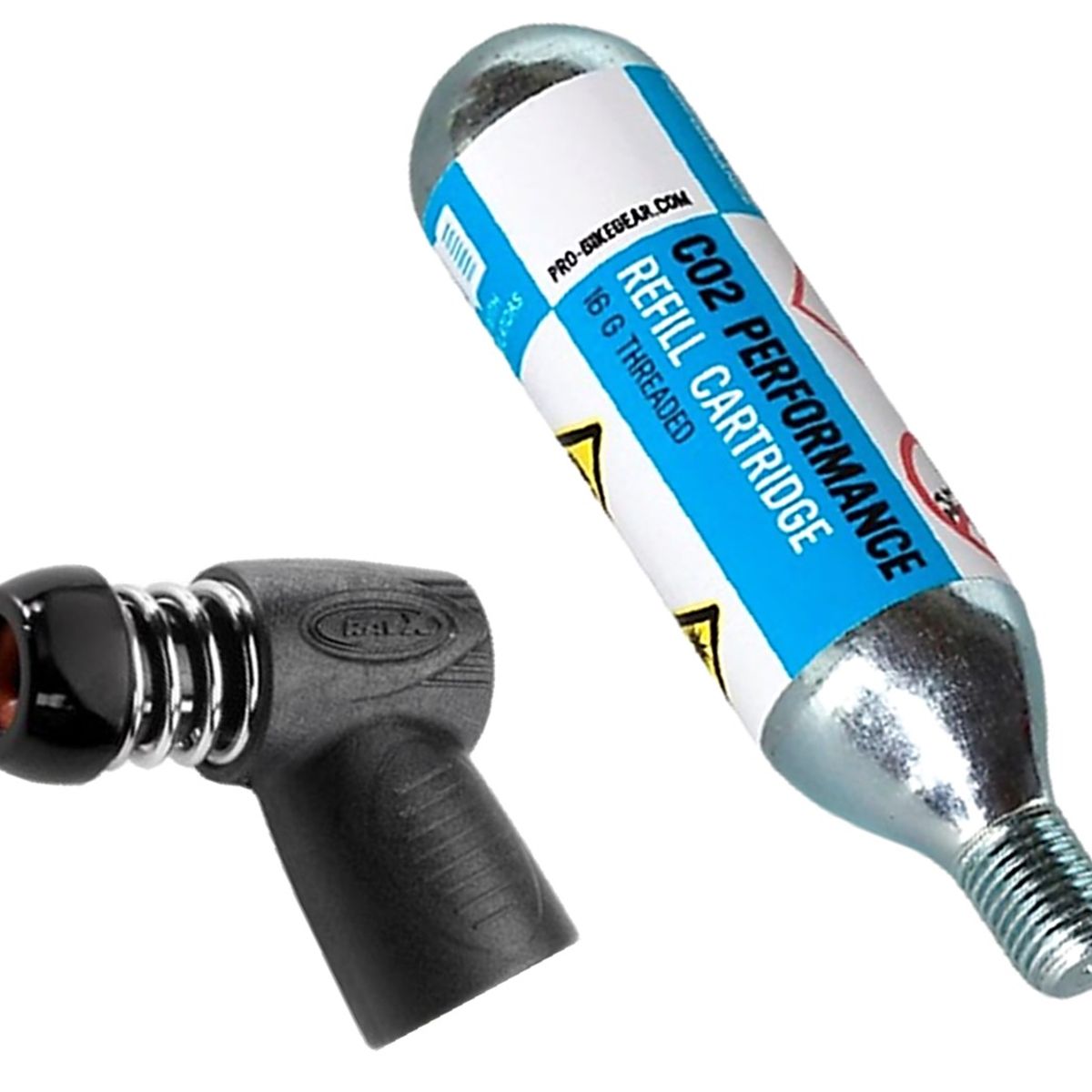 PRO - Inflador + Cartucho Co2 Bicicleta 16 Gramos Rosca Bomba