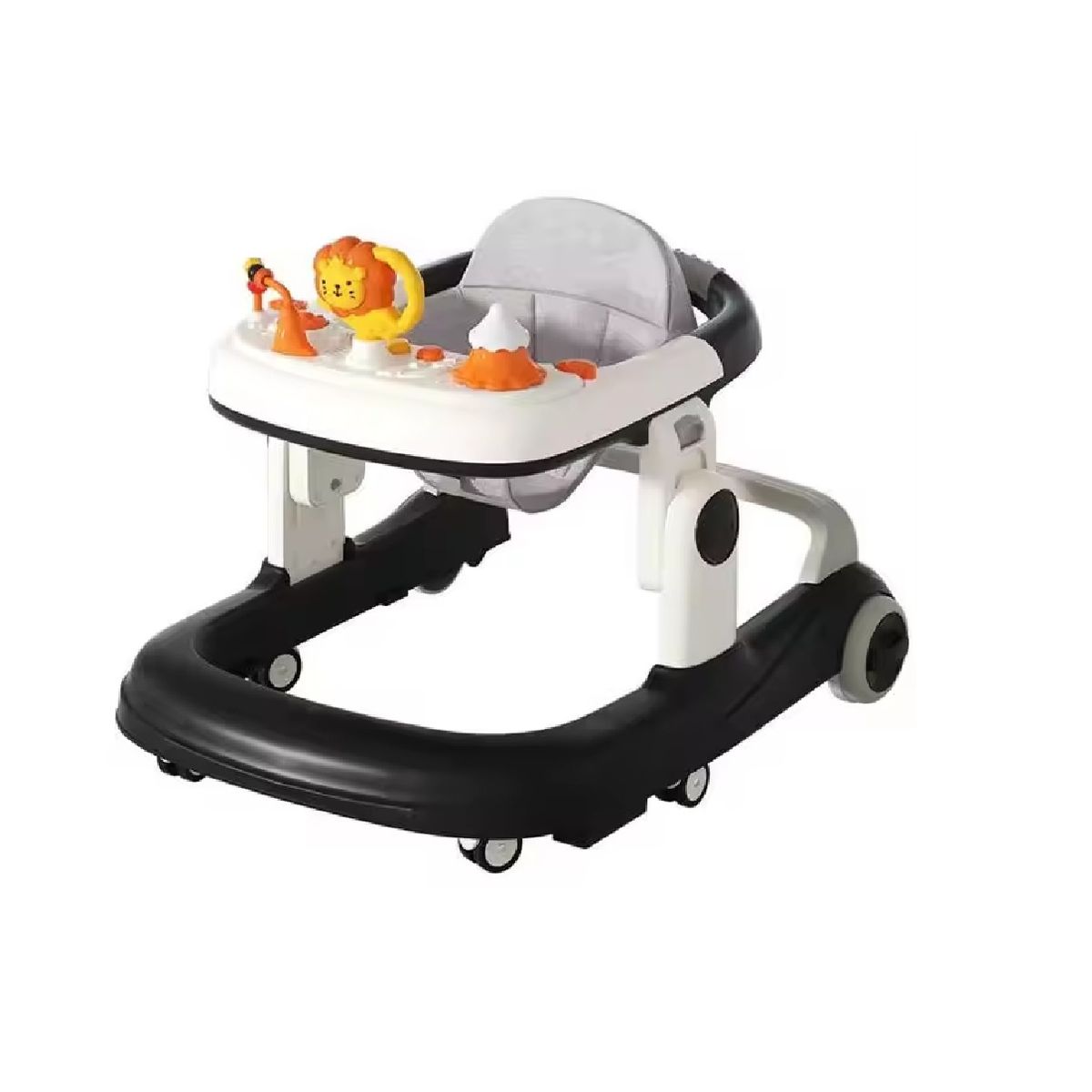 KIDSHOP - Caminador Llantas Silicona Musical Con Luces K229-3 Negro