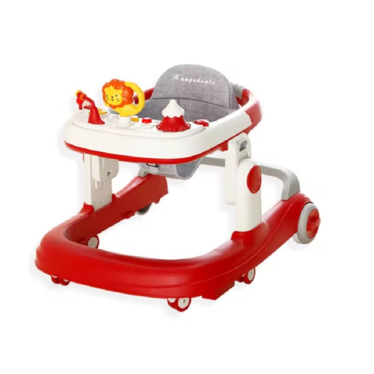 KIDSHOP - Caminador Llantas Silicona Musical Con Luces K229-3 Rojo