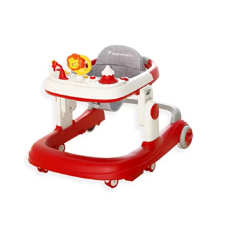 KIDSHOP - Caminador Andadera Llanta Silicona Musical Luces K229-3 Rojo