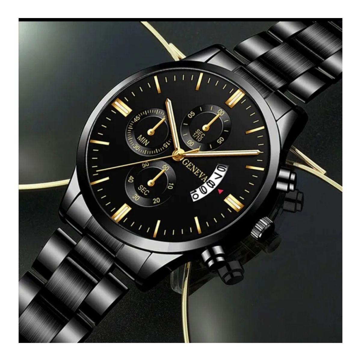 GENEVA - RELOJ GENEVA DE PULCERA DE CUARZO CLASICO ELEGANTE PARA HOMBRE