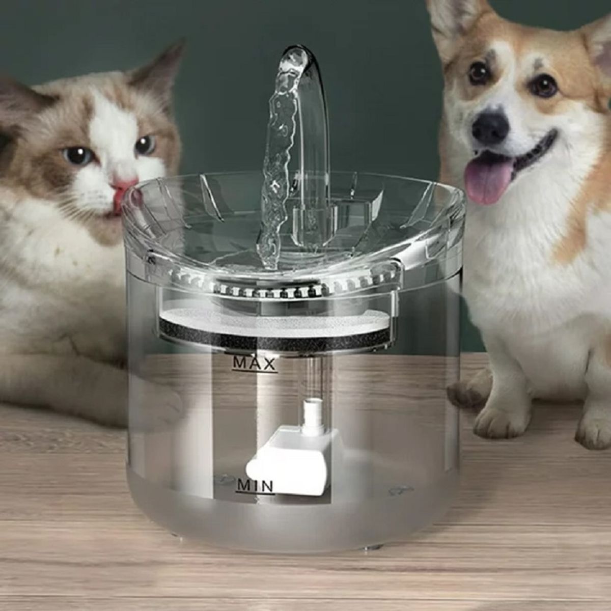 GENERICO - Hapup Fuente De Agua Para Gatos Dispensador De Agua De Anim
