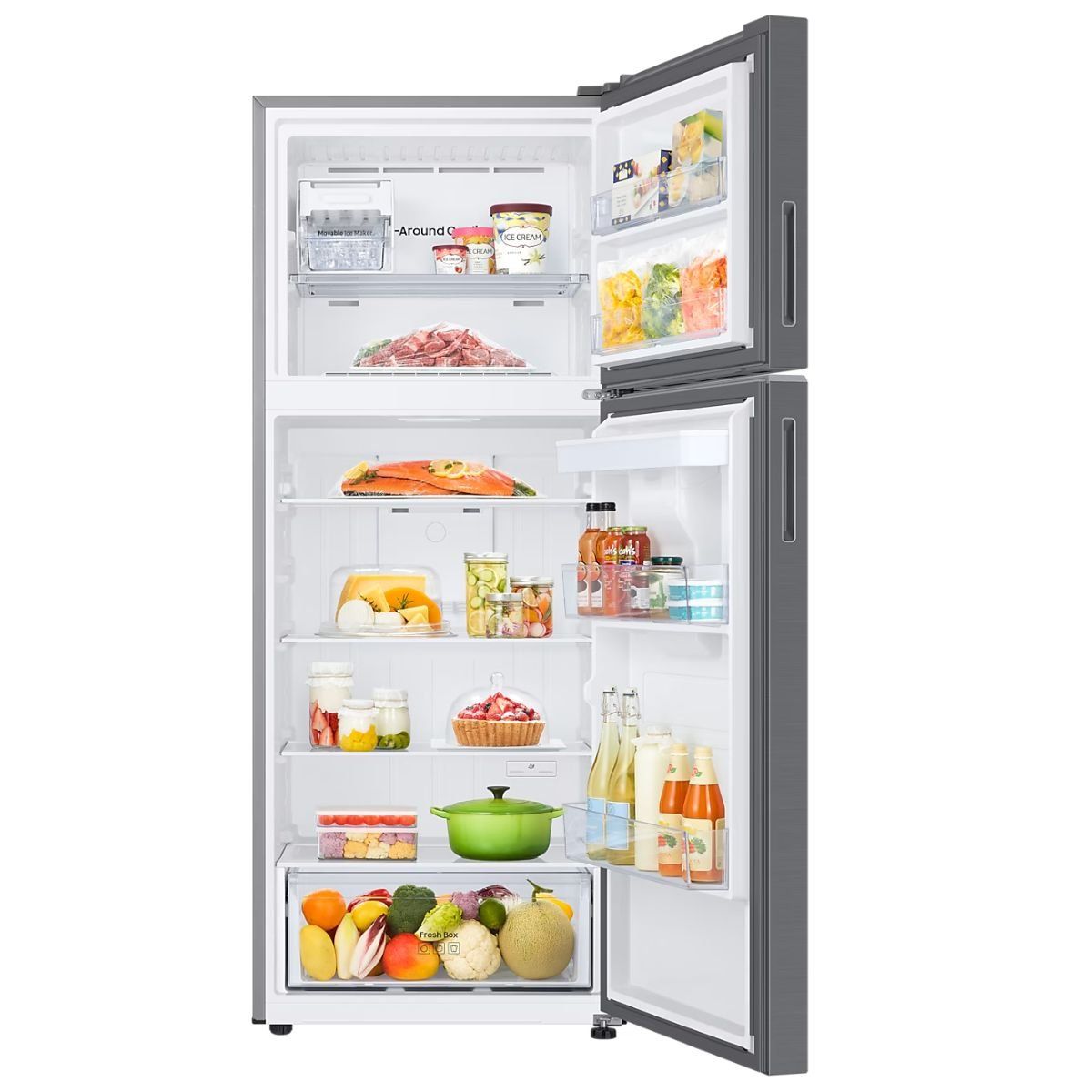 SAMSUNG - Nevera Samsung RT42DG6220S9 412Lt Gris No Frost Gris_.