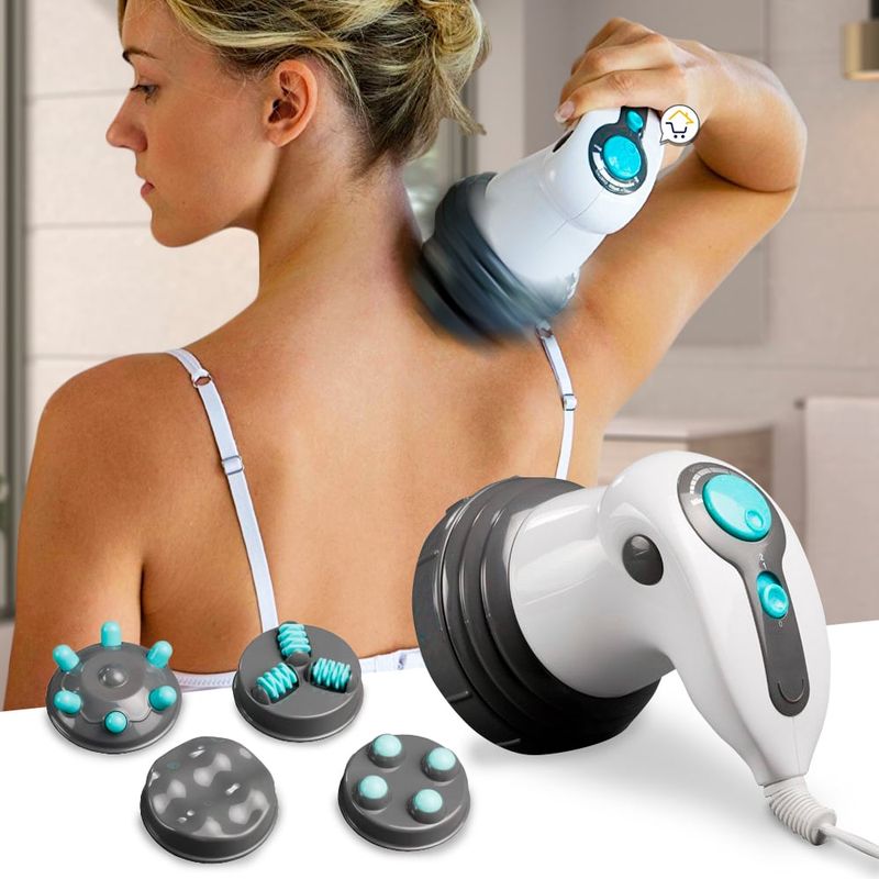COMPRALOENCASA COM - Masajeador Corporal 4 Cabezas Relax Tone Relaja Y Tonifica M240