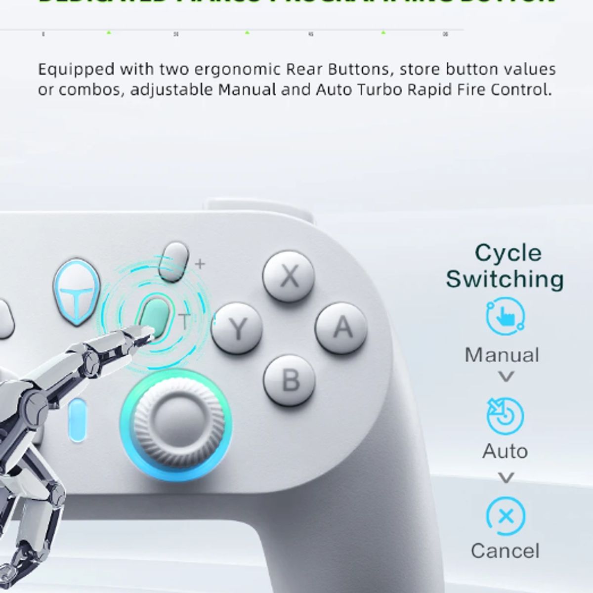 THUNDER - Control Inalámbrico Thunderobot G45 PRO PARA PC-ANDROID-SWITCH.