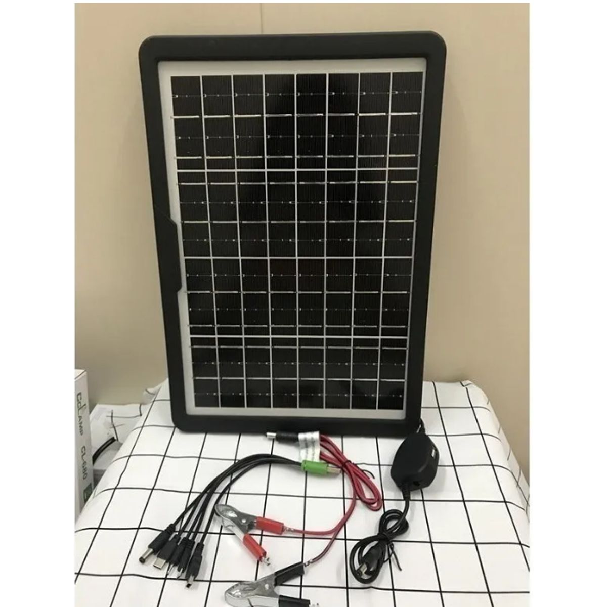 GENERICO - Panel Solar Portátil 15w Para Baterías Y Dispositivos 12v - CL1615