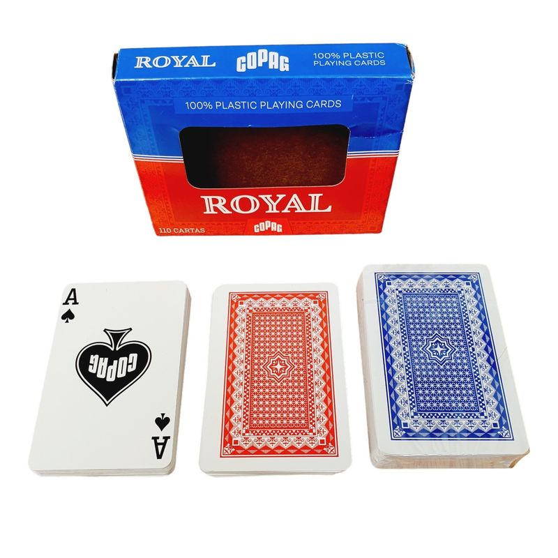 GENERICO - Cartas Royal Copag Par Baraja Naipes Poker Plástico Juego