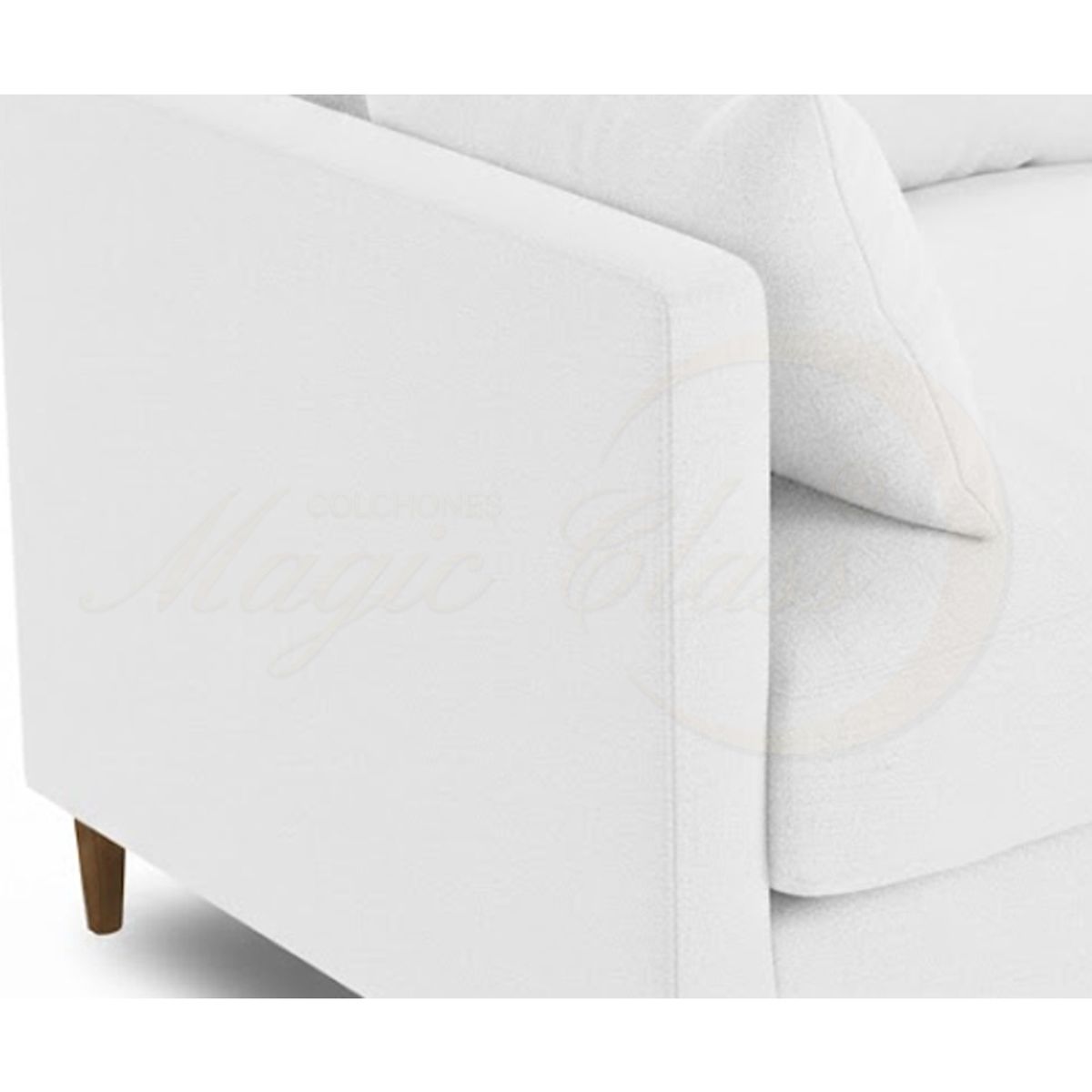 MAGIC CLASS - SOFÁ MODERNO DALLAS MICROFIBRA BLANCO