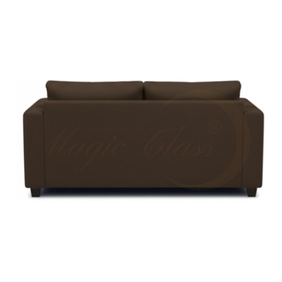 MAGIC CLASS - SOFÁ MODERNO GRAY ECOCUERO CAFÉ