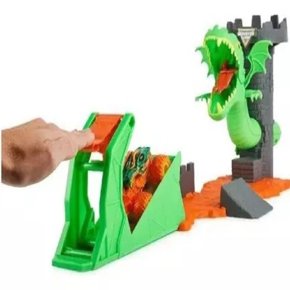 MONSTER JAM - Pista Dueling Dragon Monster Jam Vehiculo Lanzador