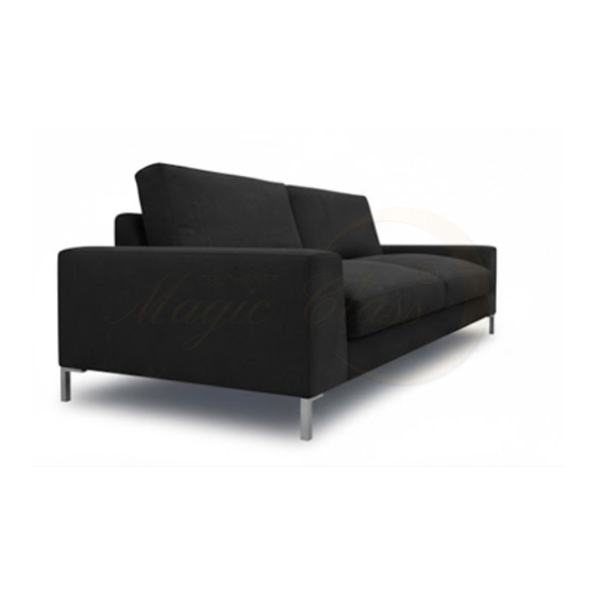 MAGIC CLASS - SOFÁ MODERNO COOPER MICROFIBRA NEGRO