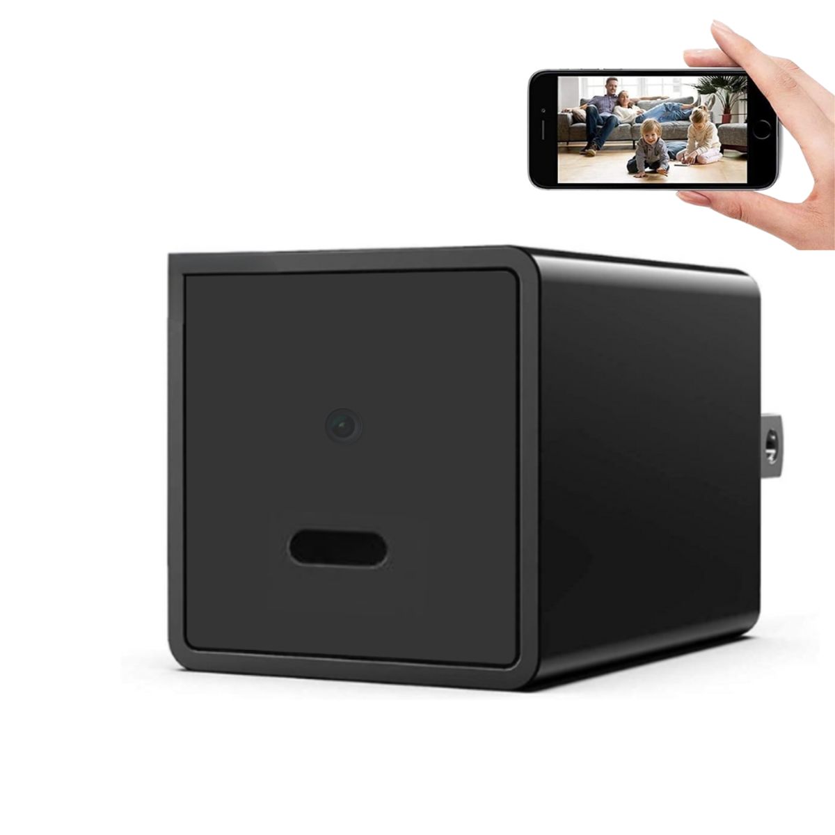 GENERICO - Cargador Tipo C Con Cámara Espía Wifi Video Graba Con Audio