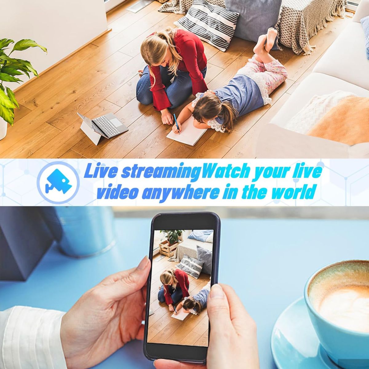 GENERICO - Cargador Tipo C Con Cámara Espía Wifi Video Graba Con Audio