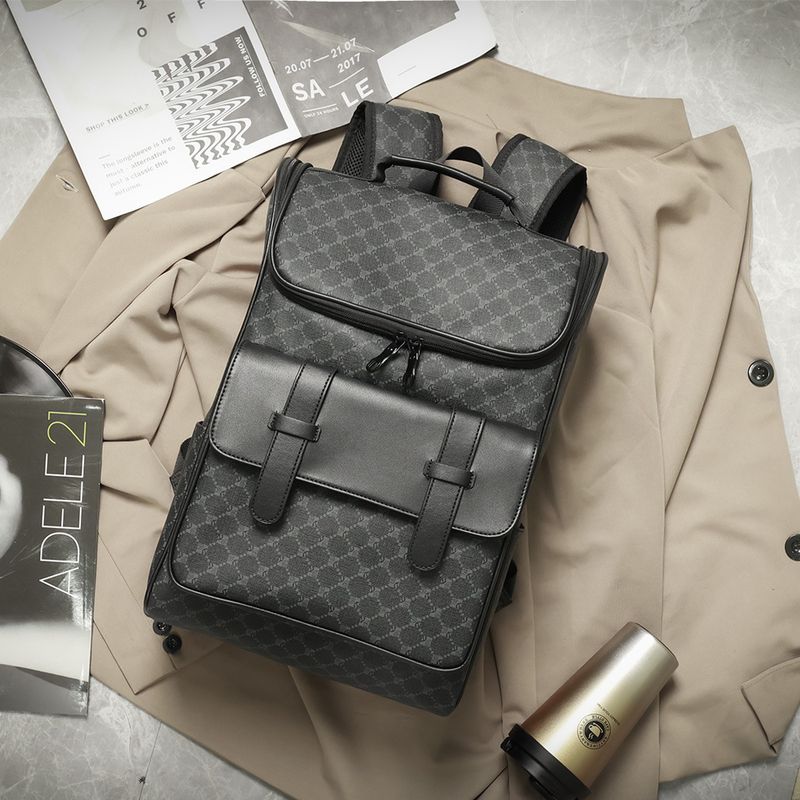 BOLSOS Y ACCESORIOS MB - Mochila De Cuero Sintético Vintage Para Hombre