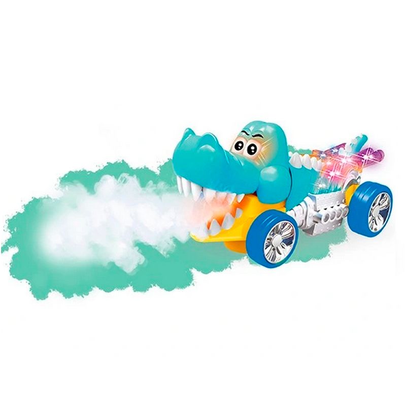 GENERICO - Carro Cocodrilo Vapor Luces Sonido Movimiento + Baterias
