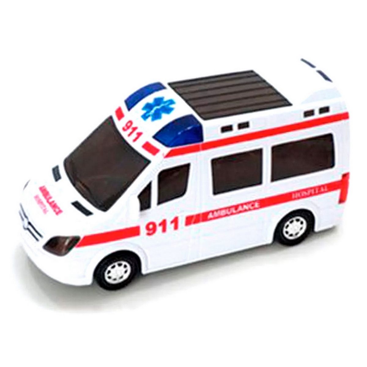 GENERICO - Ambulancia Luces Sonido Movimiento Juguete