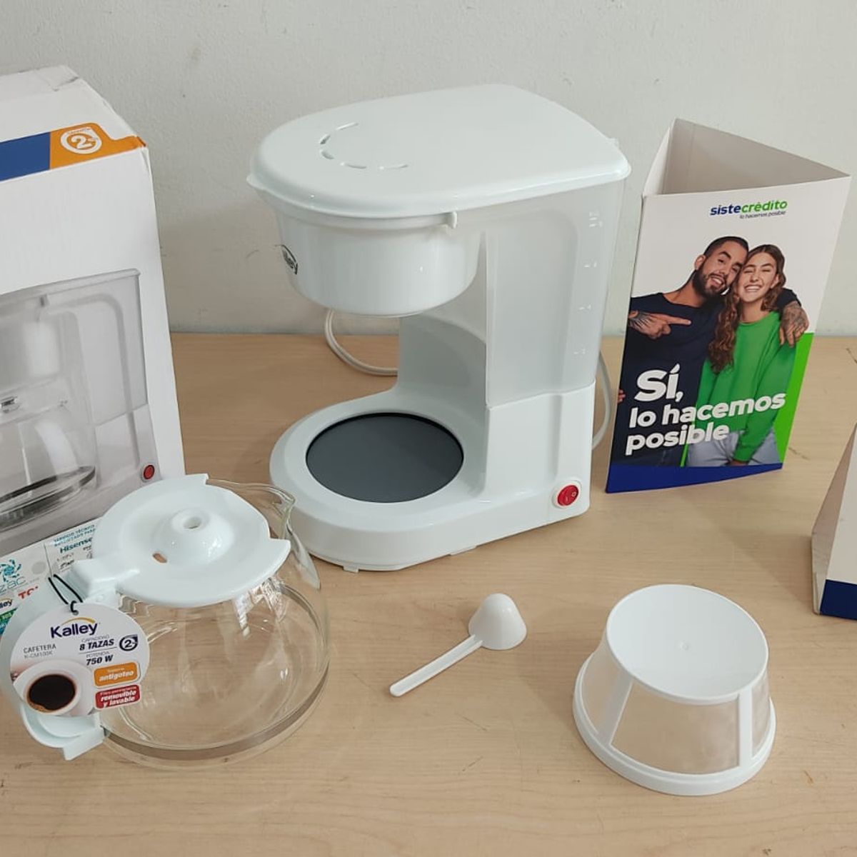 KALLEY - CAFETERA KALLEY 8 TAZAS K-CM BLANCA